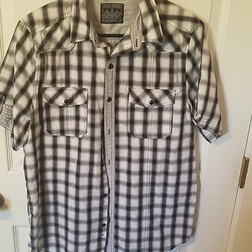 A button up short sleeve